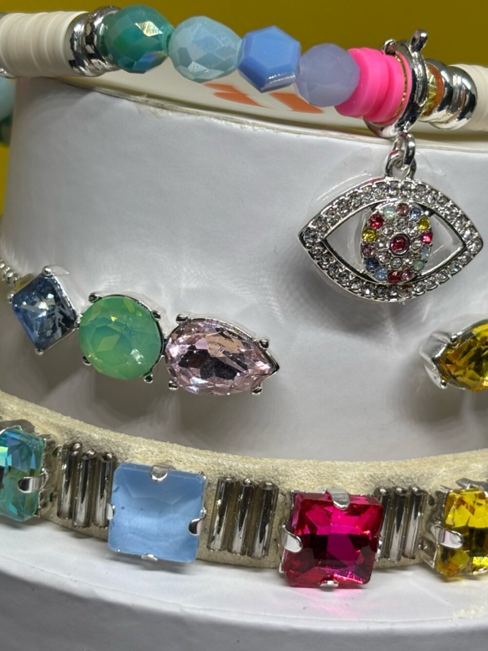 Bomb Party "She's Always Protected" Luxury 3 Bracelet Stack Set RBP6041 MSRP$136 - Picture 5 of 14